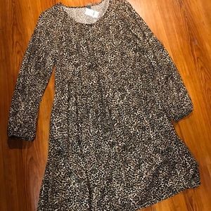 Leopard print dress, size medium